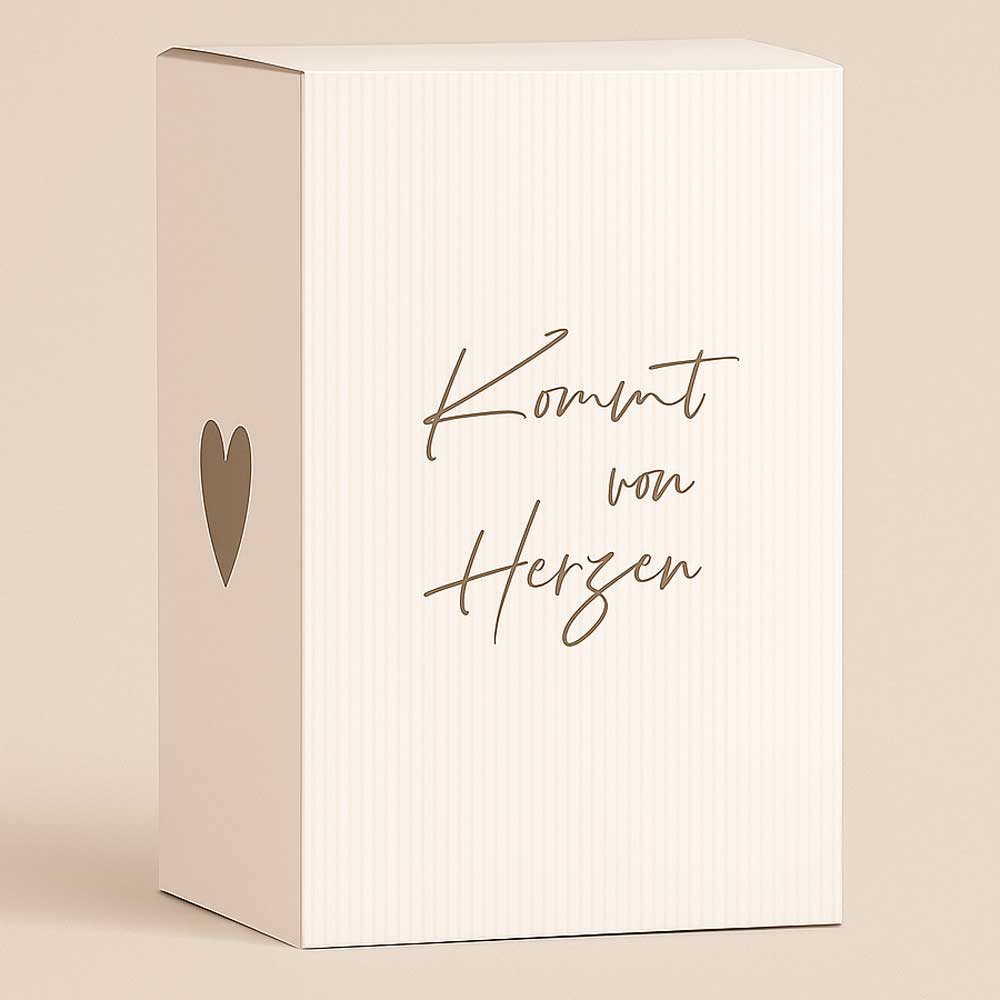 Geschenkverpackung für Windlichter & Solarlaternen | Goldprint-Veredelung