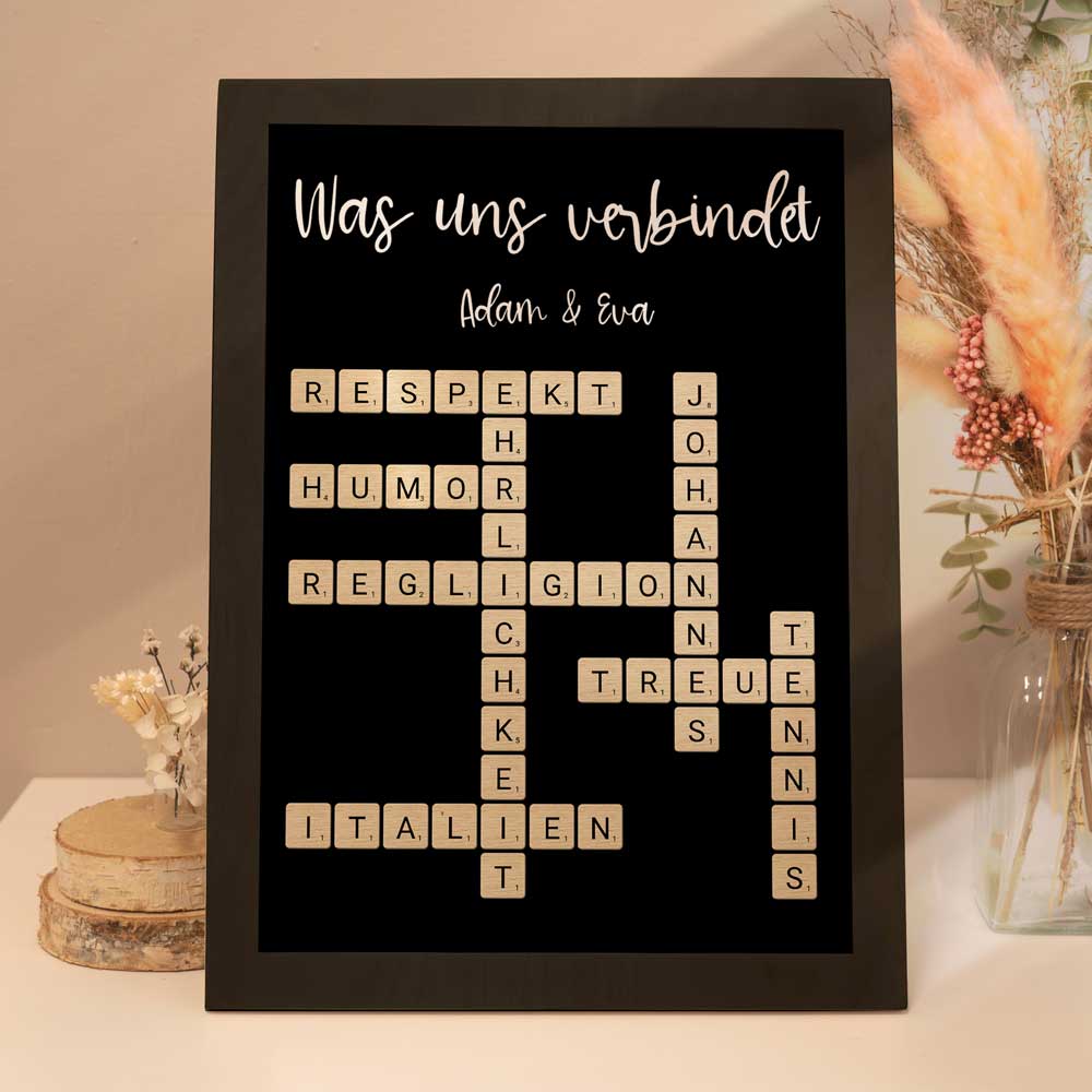 Personalisiertes Poster "Scrabble"