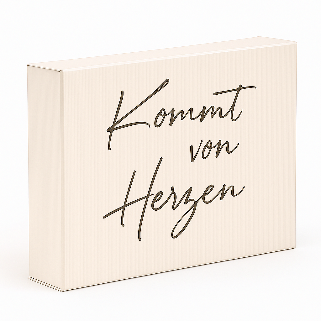 Geschenkverpackung für Acryllampen & Bilder | Goldprint-Veredelung