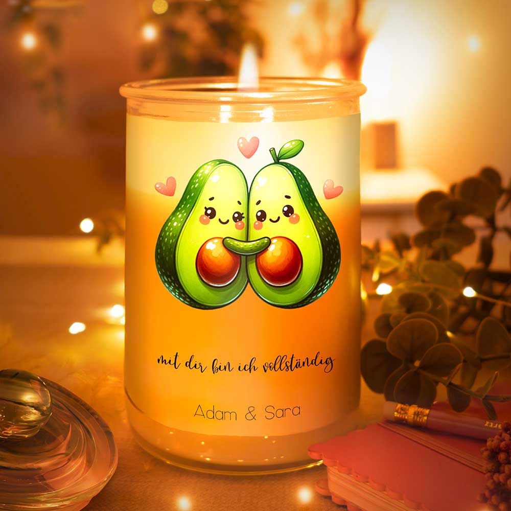 Personalisierte Duftkerze "Avocado"