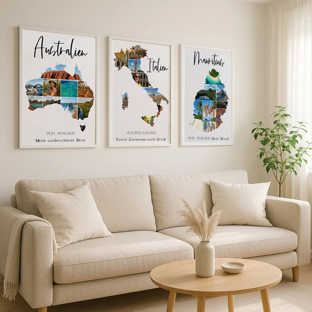 Personalisiertes Wandbild "Unser Urlaub #1"