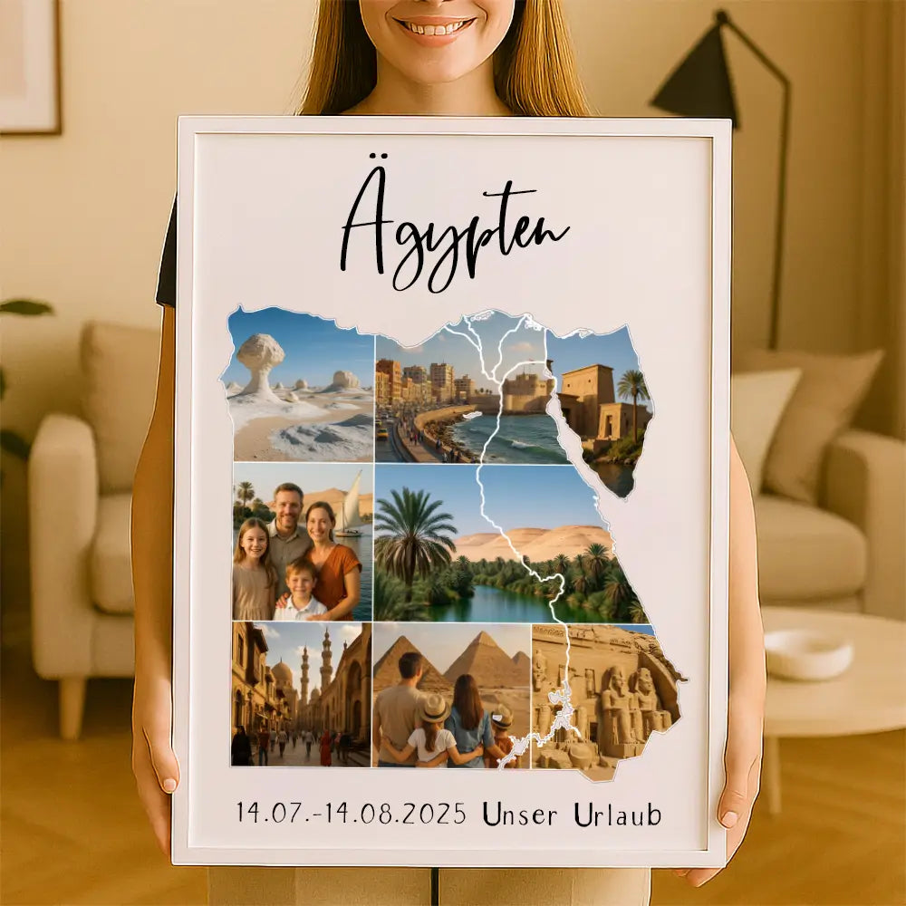 Personalisiertes Wandbild "Unser Urlaub #1"