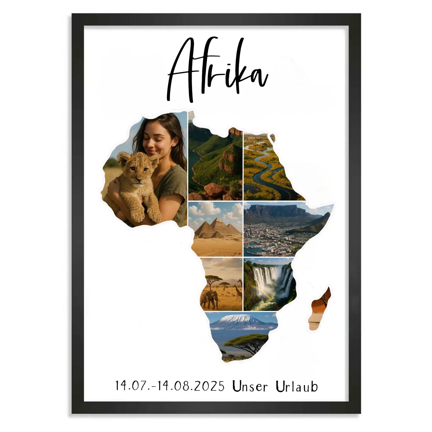 Personalisiertes Poster "Unser Urlaub #1"