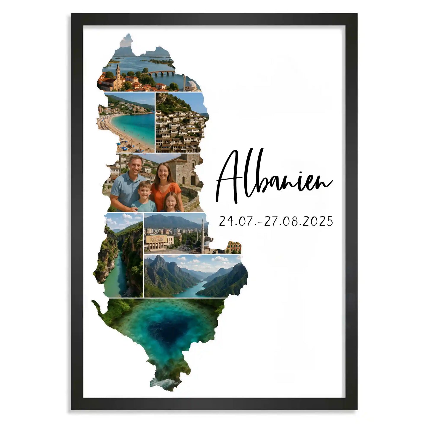 Personalisiertes Poster "Unser Urlaub #1"