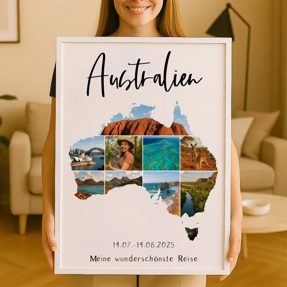 Personalisiertes Wandbild "Unser Urlaub #1"