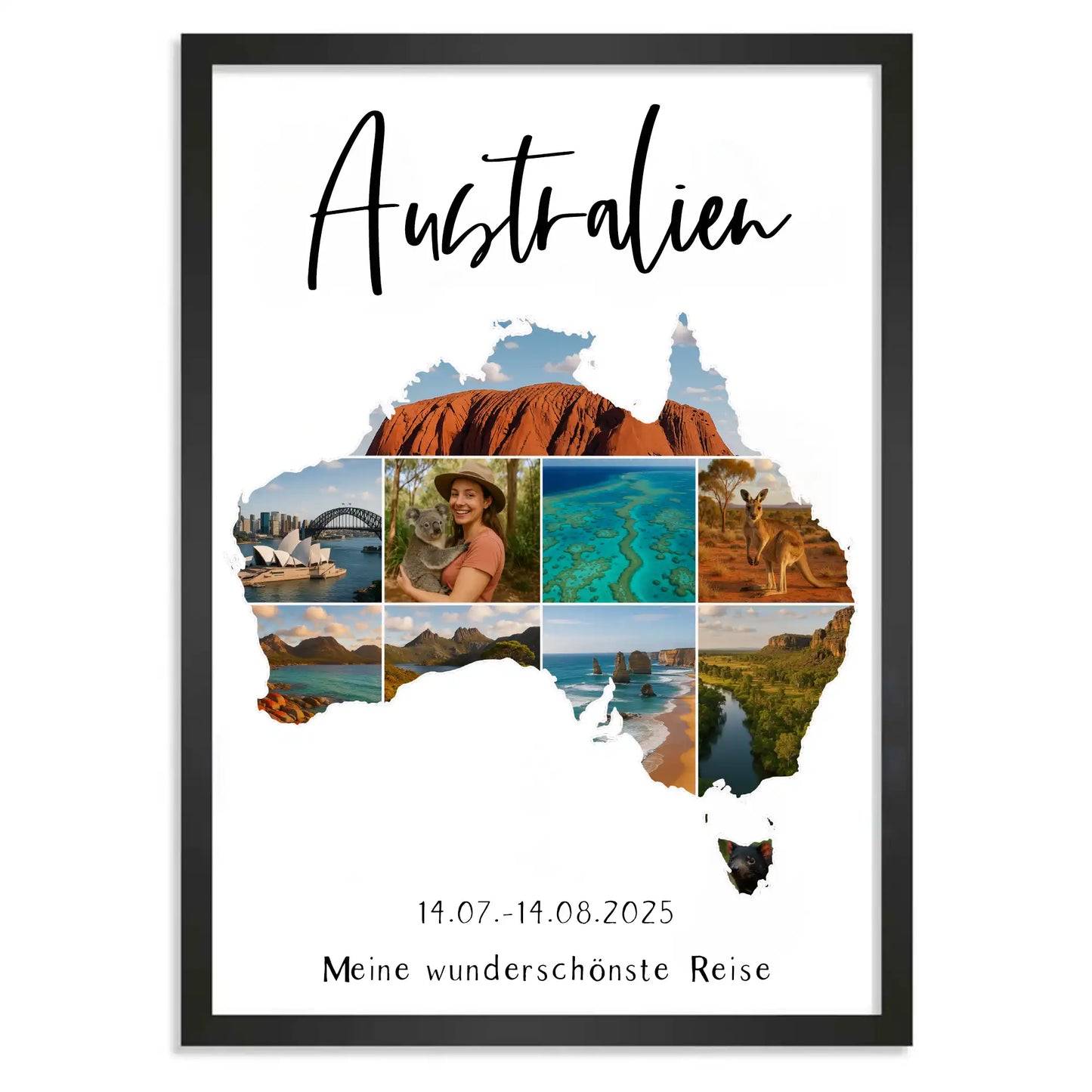 Personalisiertes Poster "Unser Urlaub #1"
