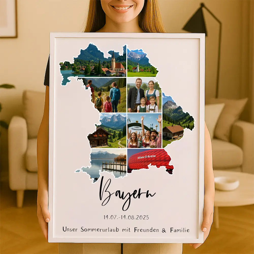 Personalisiertes Wandbild "Unser Urlaub #1"