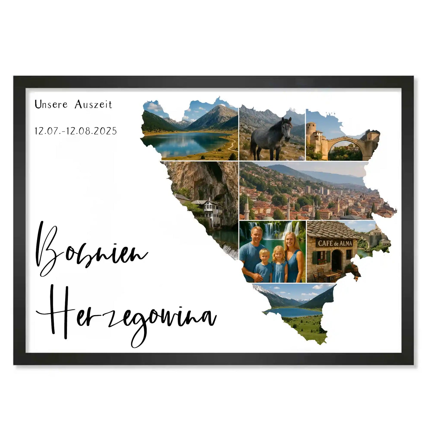 Personalisiertes Poster "Unser Urlaub #1"