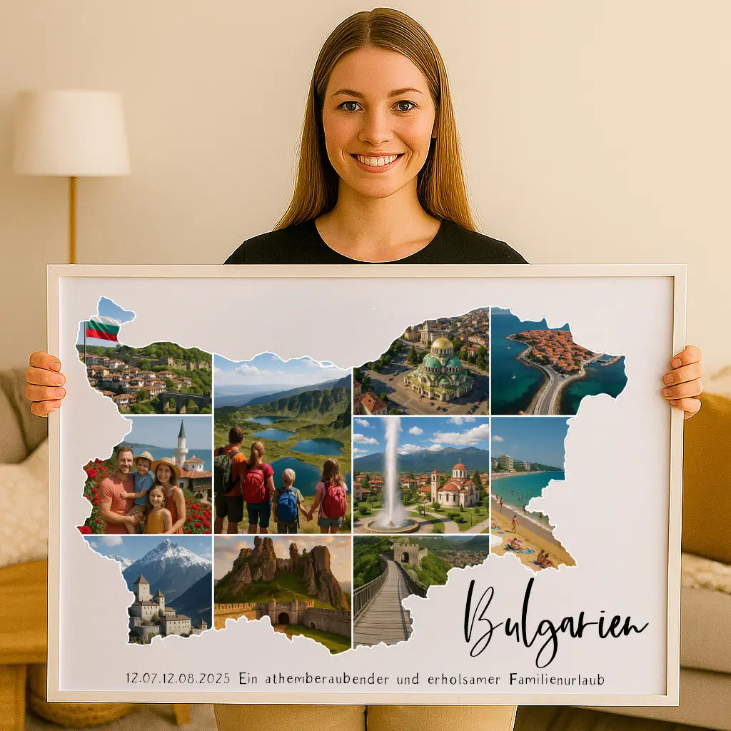 Personalisiertes Wandbild "Unser Urlaub #1"