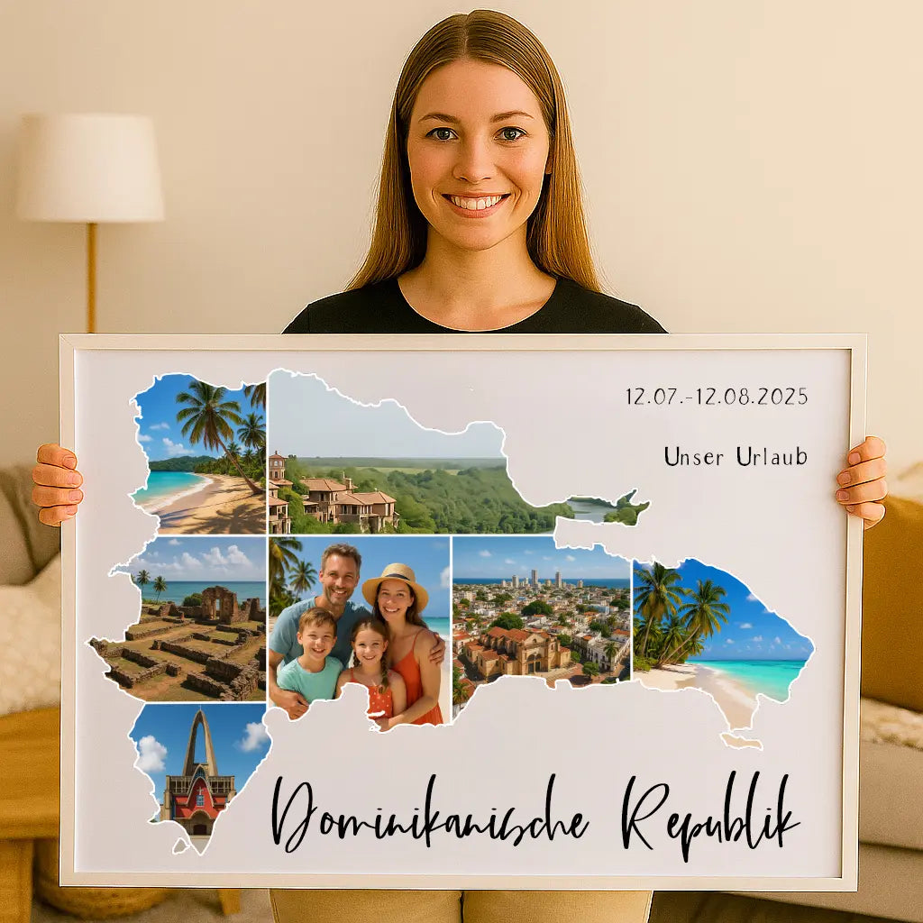 Personalisiertes Wandbild "Unser Urlaub #1"