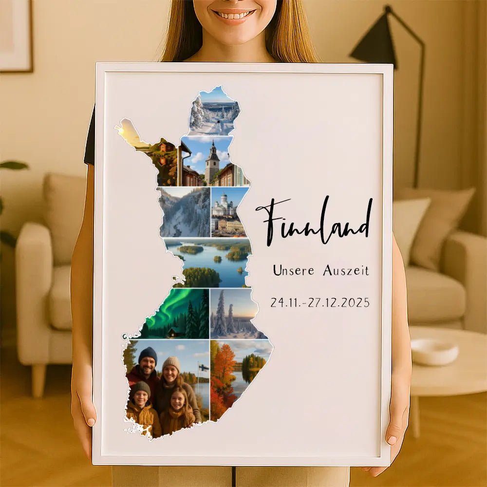 Personalisiertes Wandbild "Unser Urlaub #1"