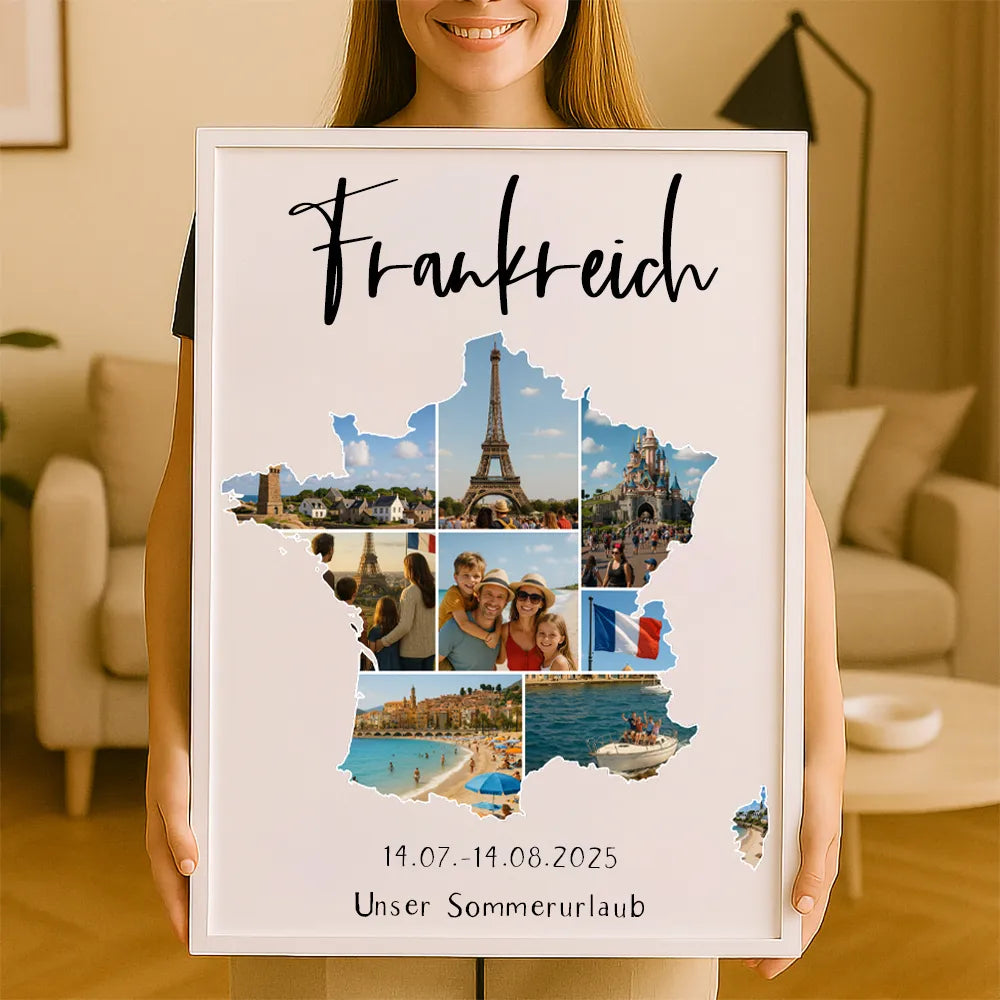 Personalisiertes Wandbild "Unser Urlaub #1"