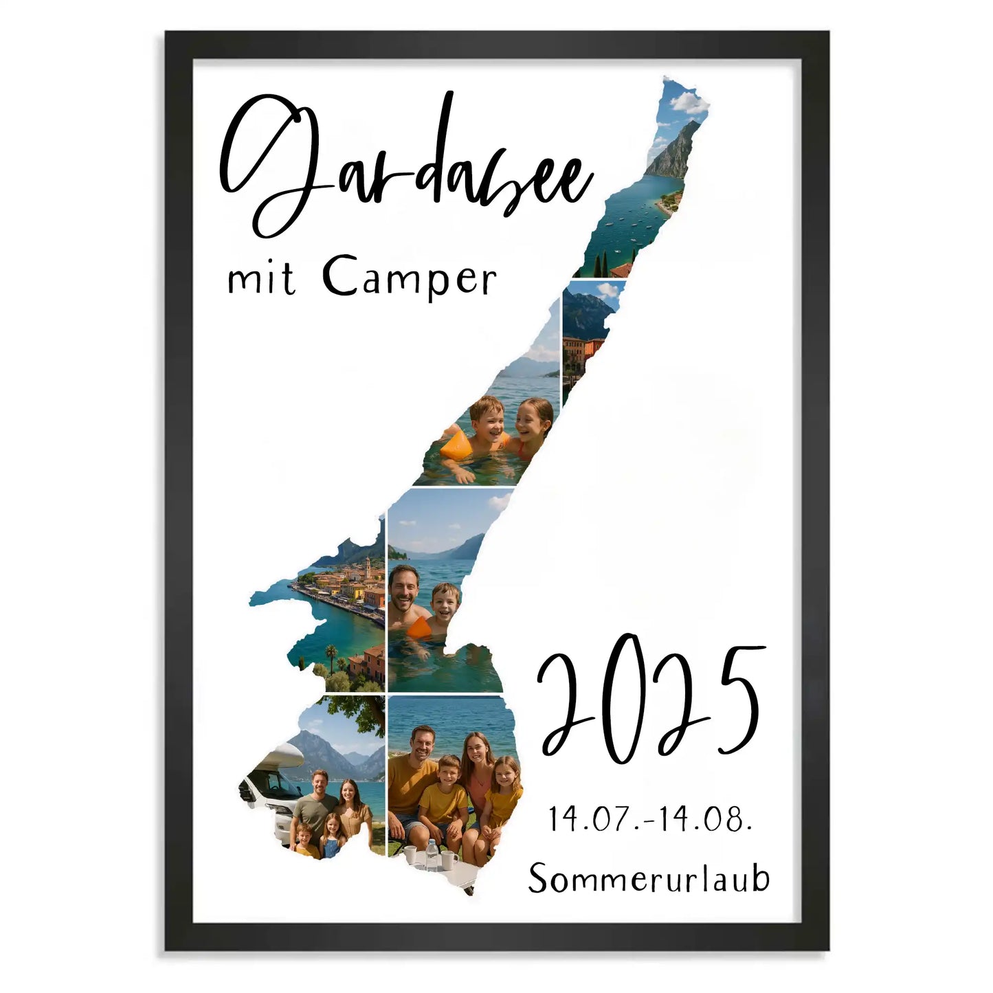 Personalisiertes Poster "Unser Urlaub #1"