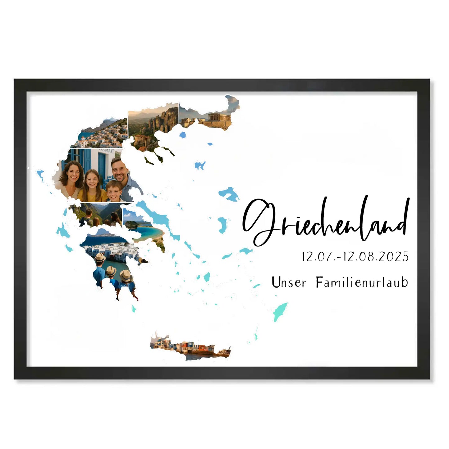 Personalisiertes Poster "Unser Urlaub #1"
