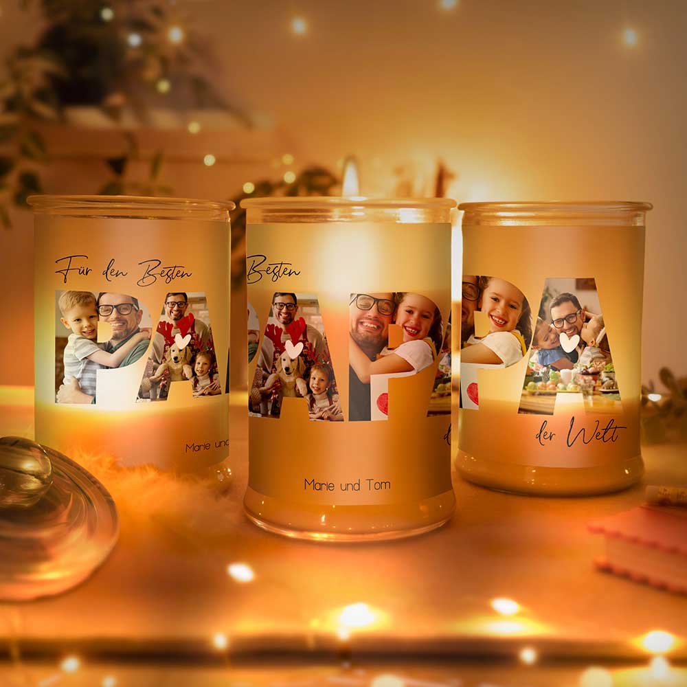 Personalisierte Duftkerze "Fotocollage #3"