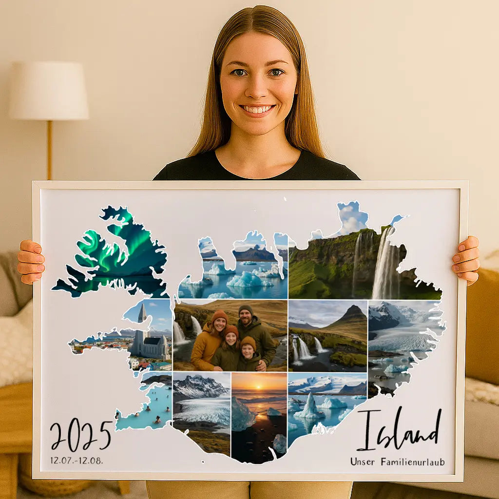 Personalisiertes Wandbild "Unser Urlaub #1"