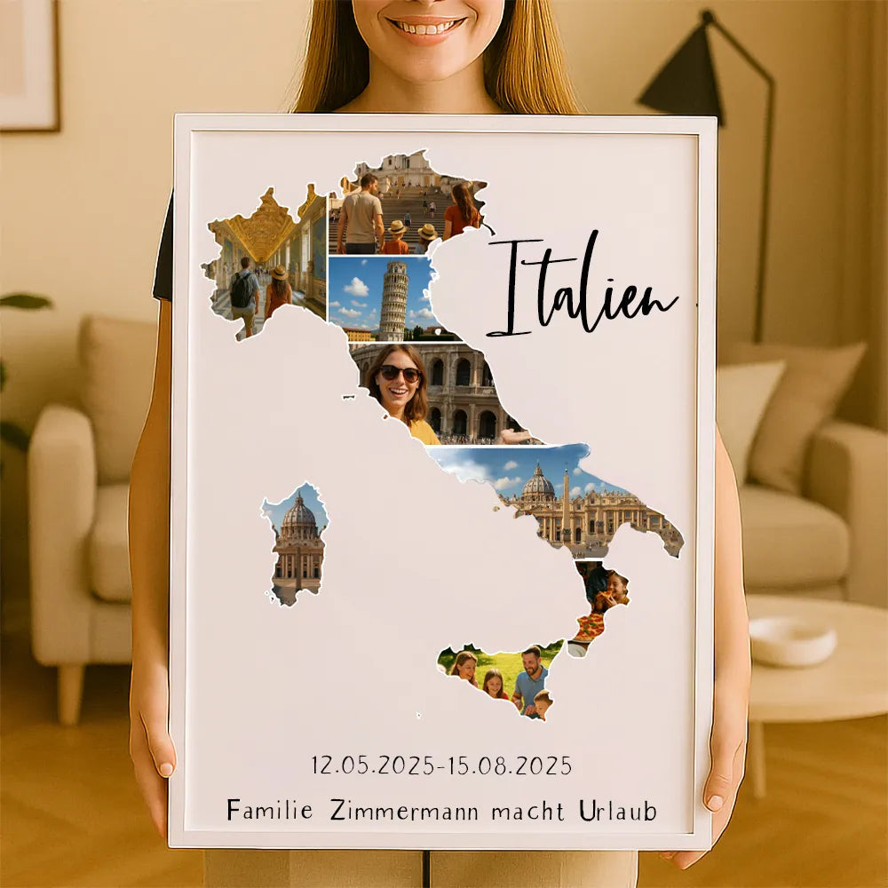 Personalisiertes Wandbild "Unser Urlaub #1"