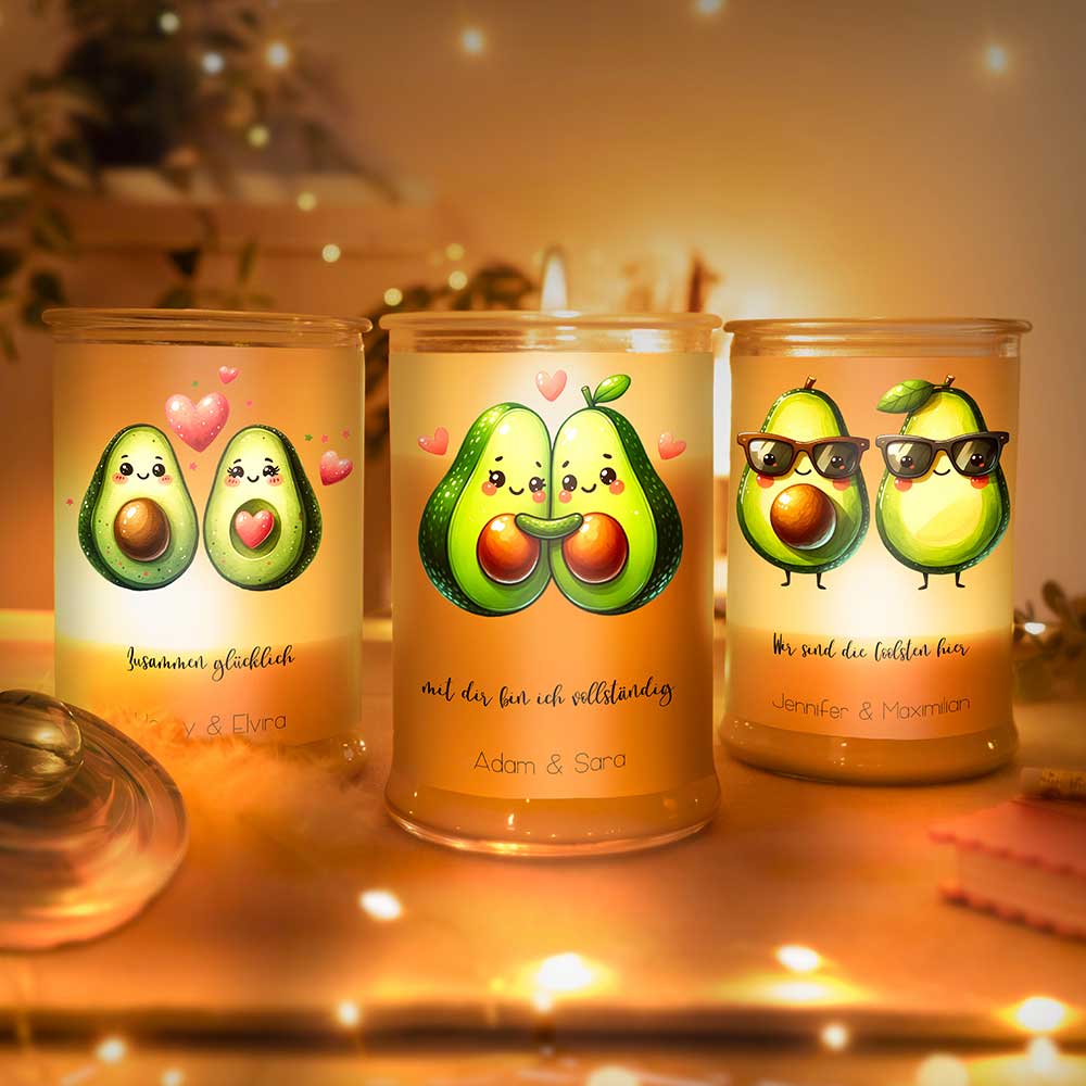 Personalisierte Duftkerze "Avocado"
