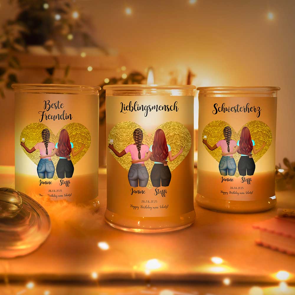 Personalisierte Duftkerze "Mädchen Mädchen"