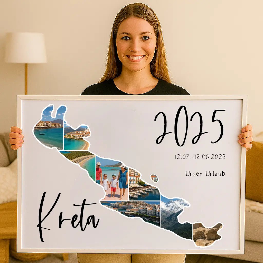 Personalisiertes Wandbild "Unser Urlaub #1"