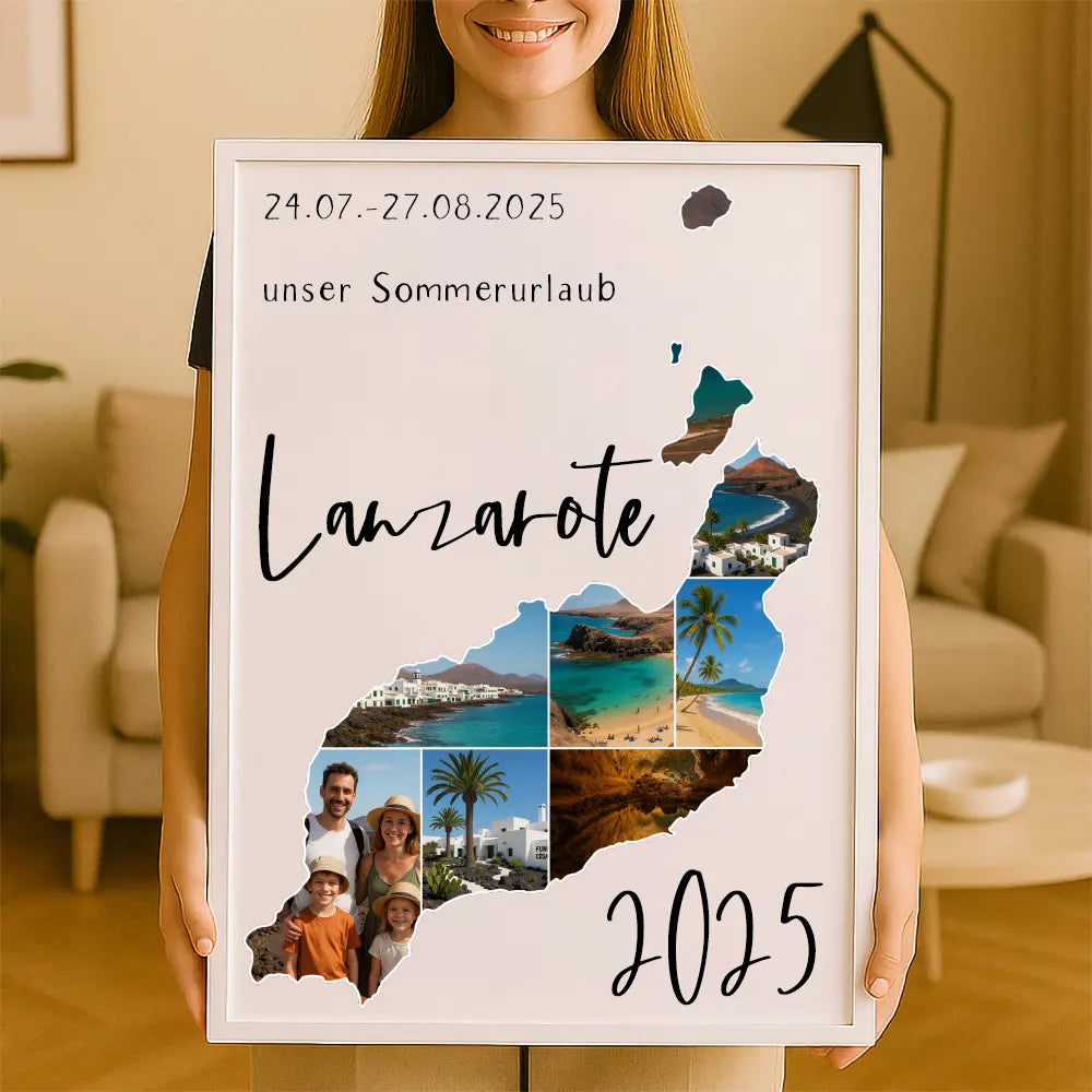 Personalisiertes Wandbild "Unser Urlaub #1"
