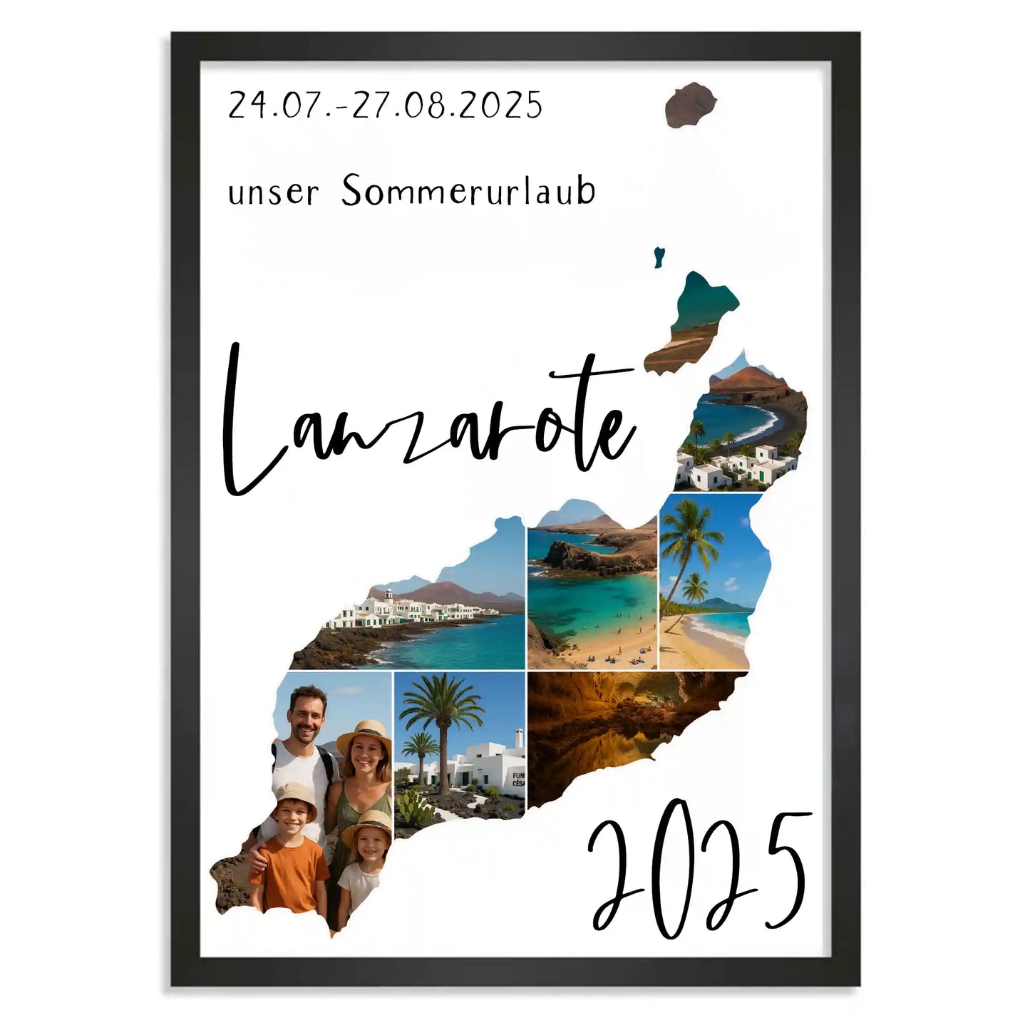 Personalisiertes Poster "Unser Urlaub #1"