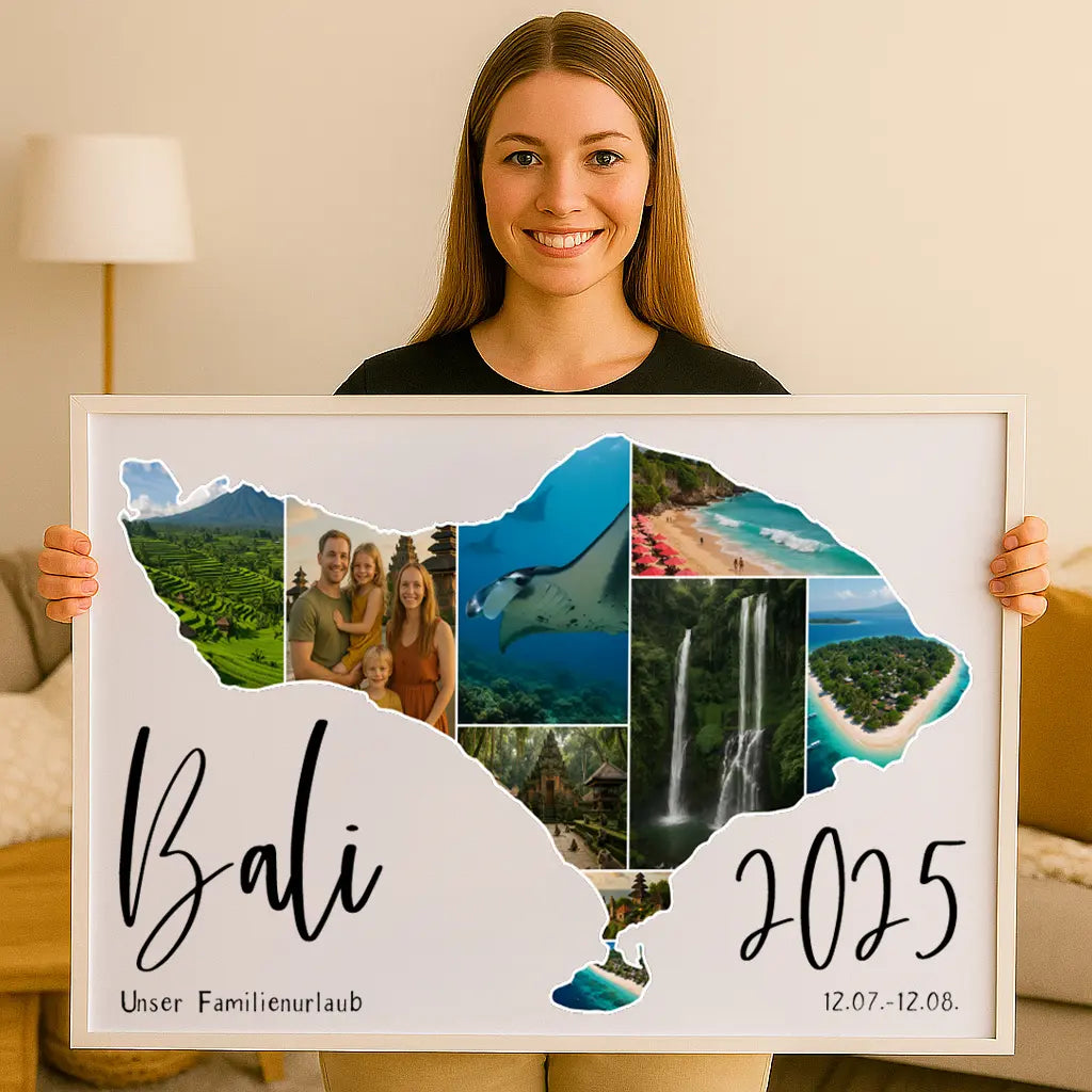 Personalisiertes Wandbild "Unser Urlaub #1"