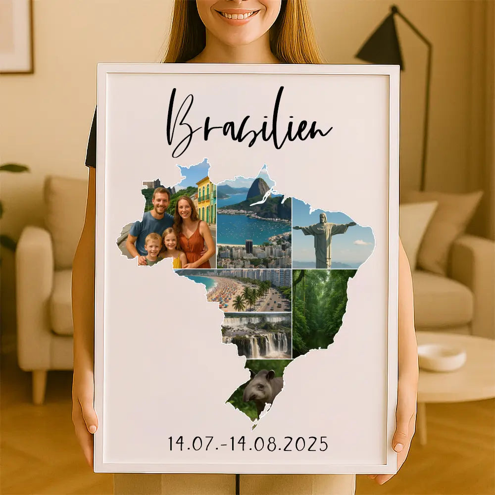 Personalisiertes Wandbild "Unser Urlaub #1"