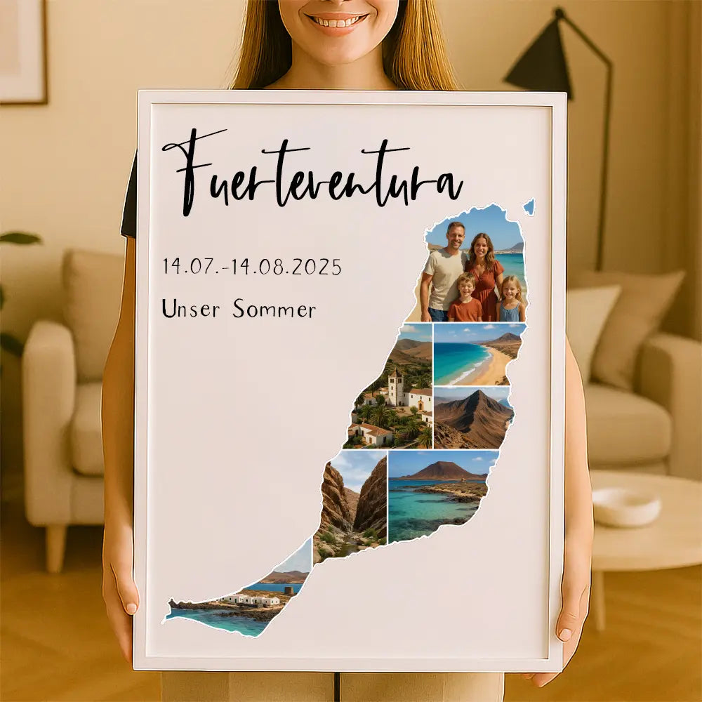 Personalisiertes Wandbild "Unser Urlaub #1"