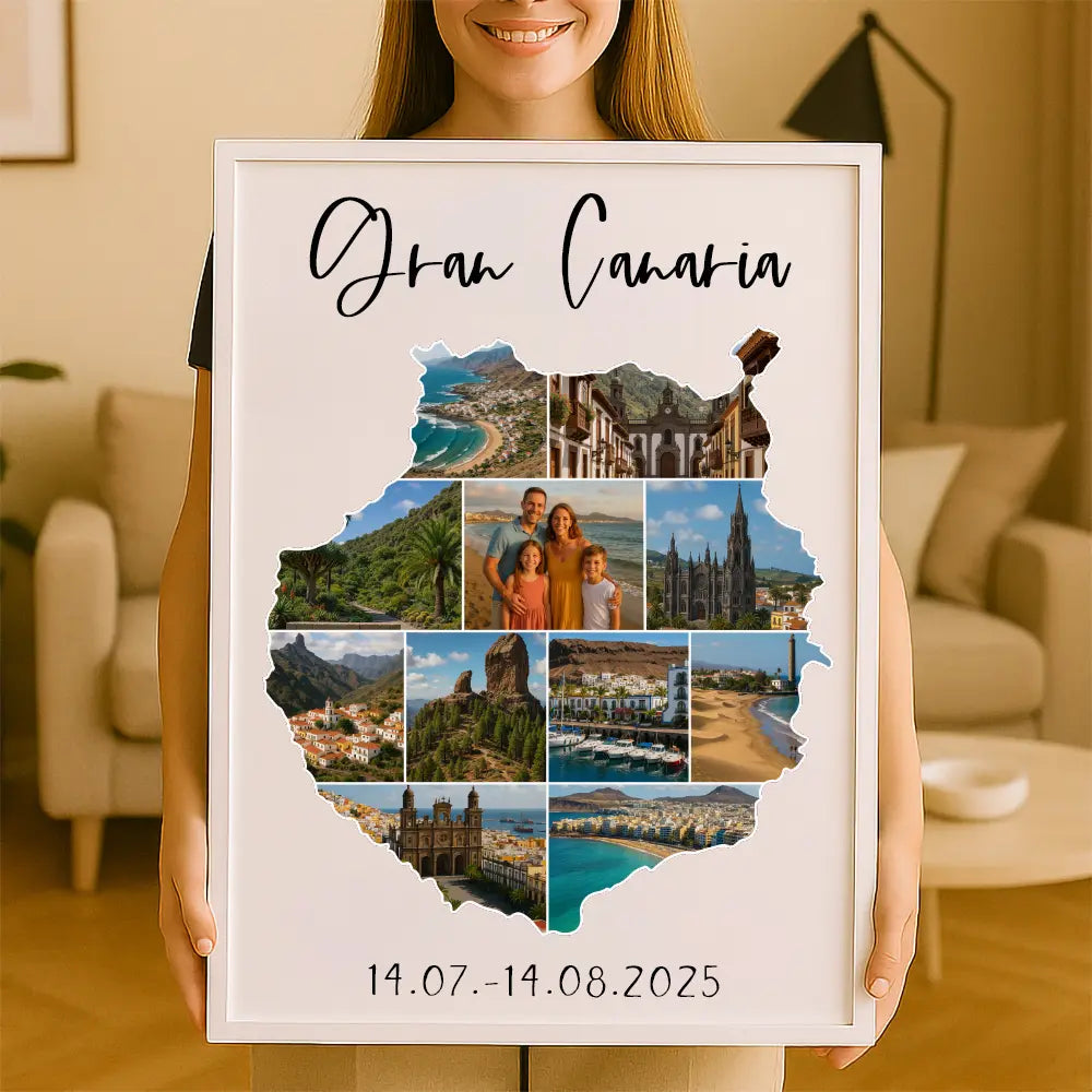 Personalisiertes Wandbild "Unser Urlaub #1"
