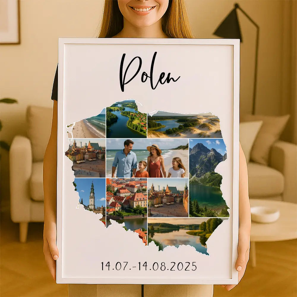 Personalisiertes Wandbild "Unser Urlaub #1"