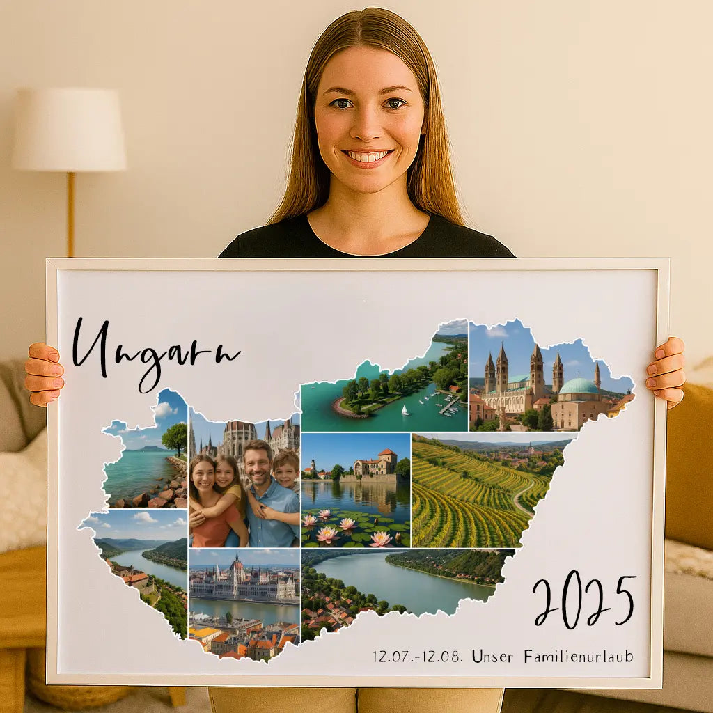Personalisiertes Wandbild "Unser Urlaub #1"