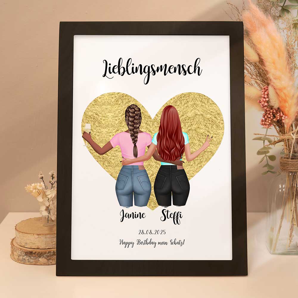 Personalisiertes Poster "Mädchen Mädchen"