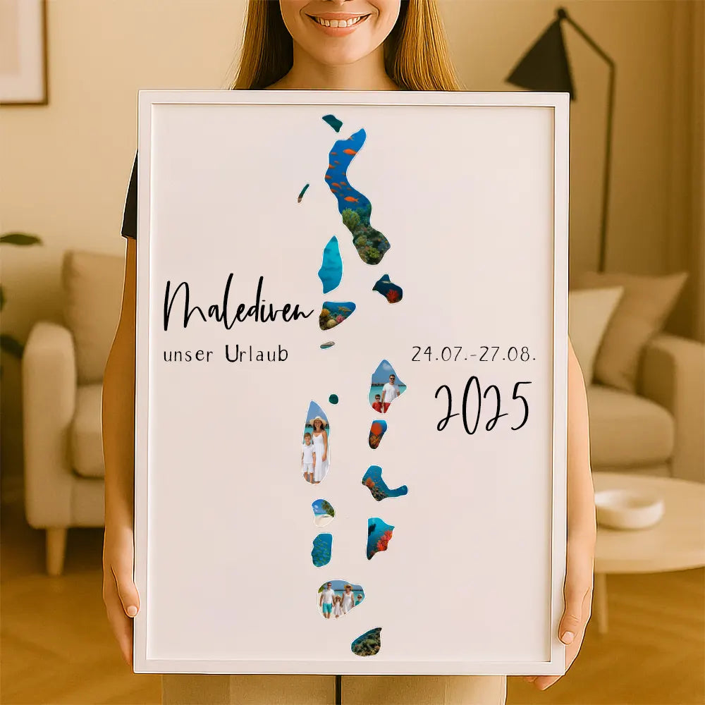 Personalisiertes Wandbild "Unser Urlaub #1"