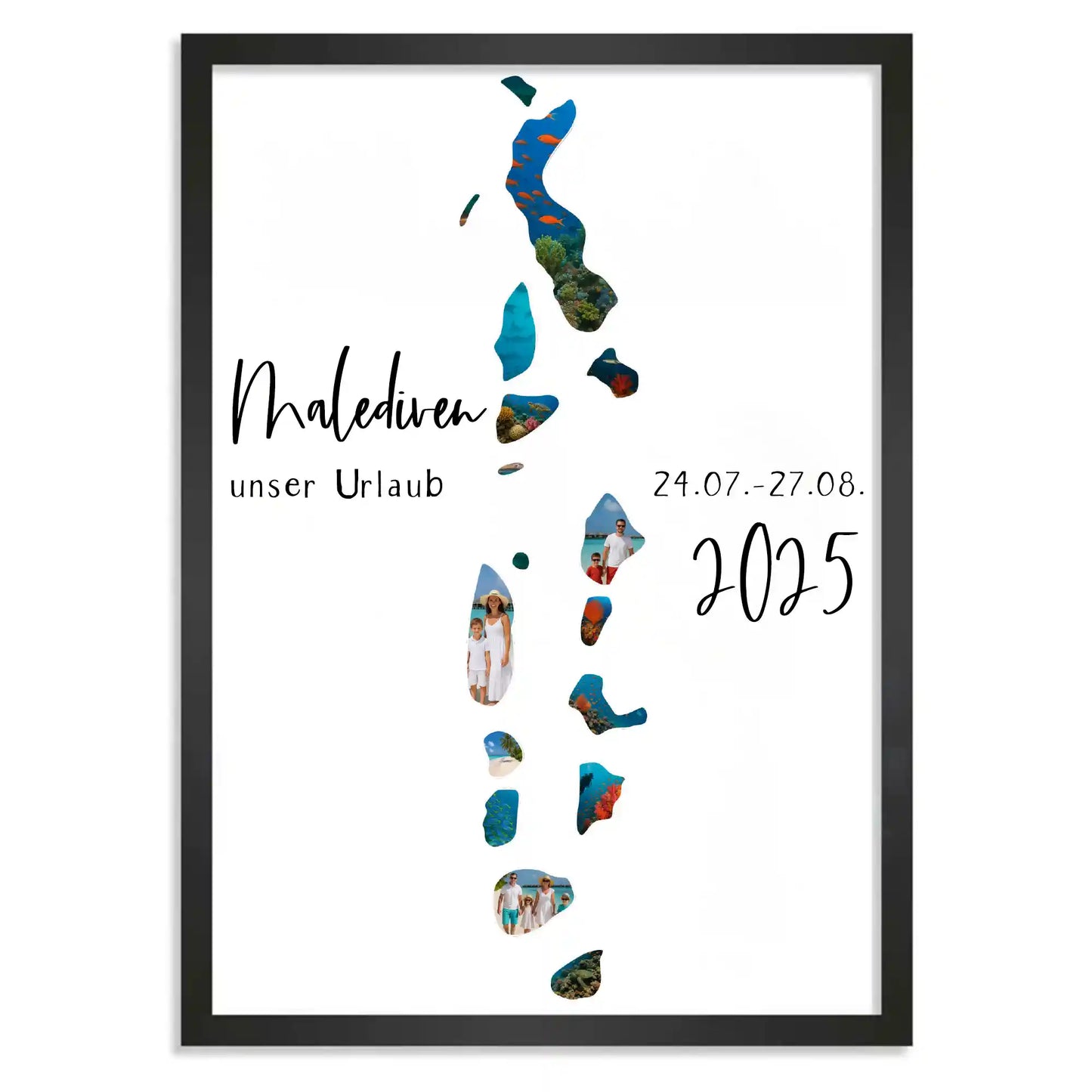Personalisiertes Poster "Unser Urlaub #1"