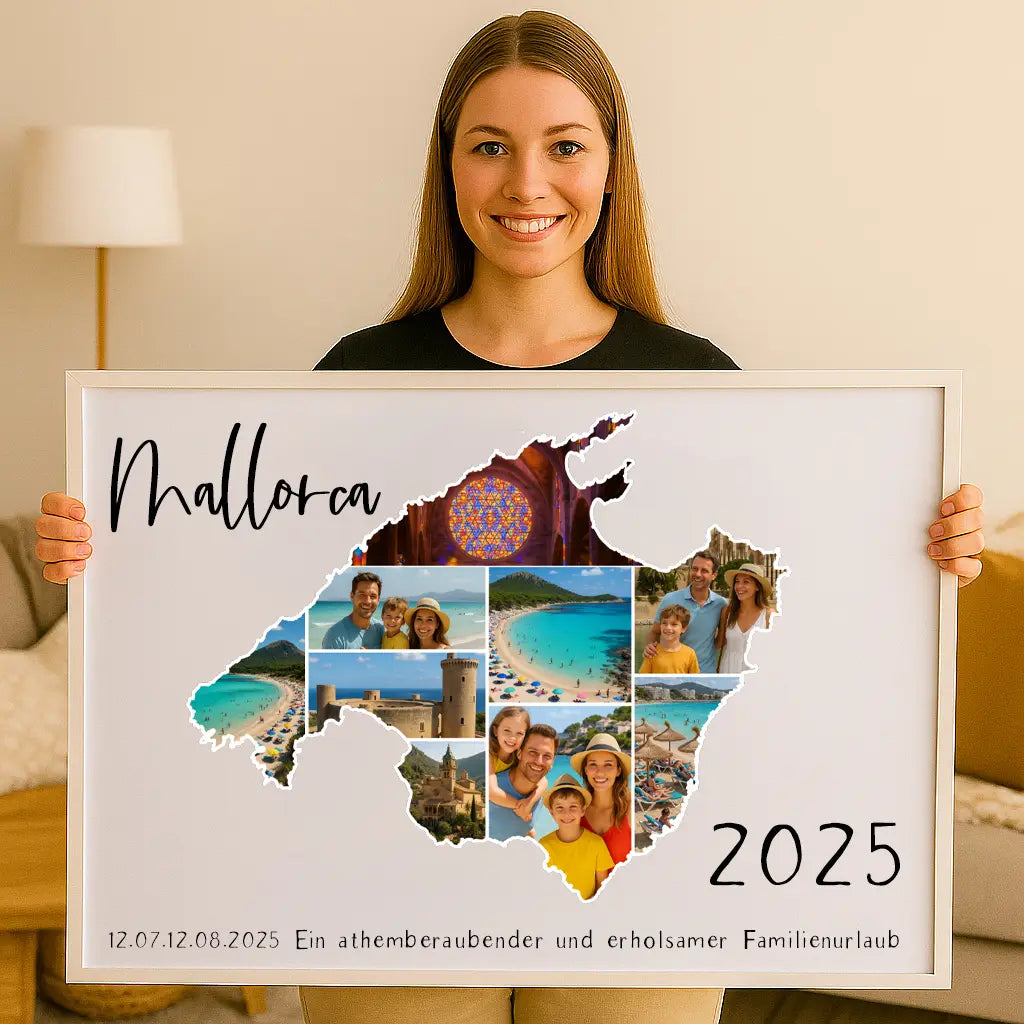 Personalisiertes Wandbild "Unser Urlaub #1"