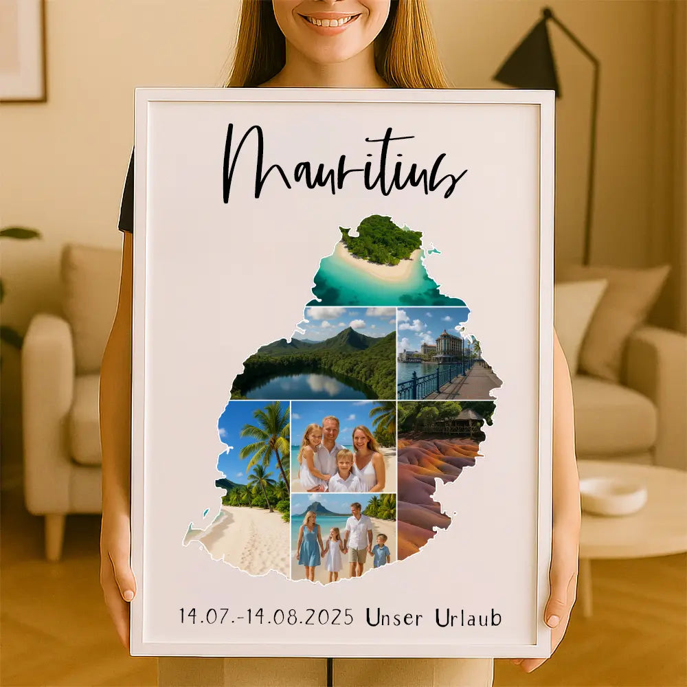 Personalisiertes Wandbild "Unser Urlaub #1"