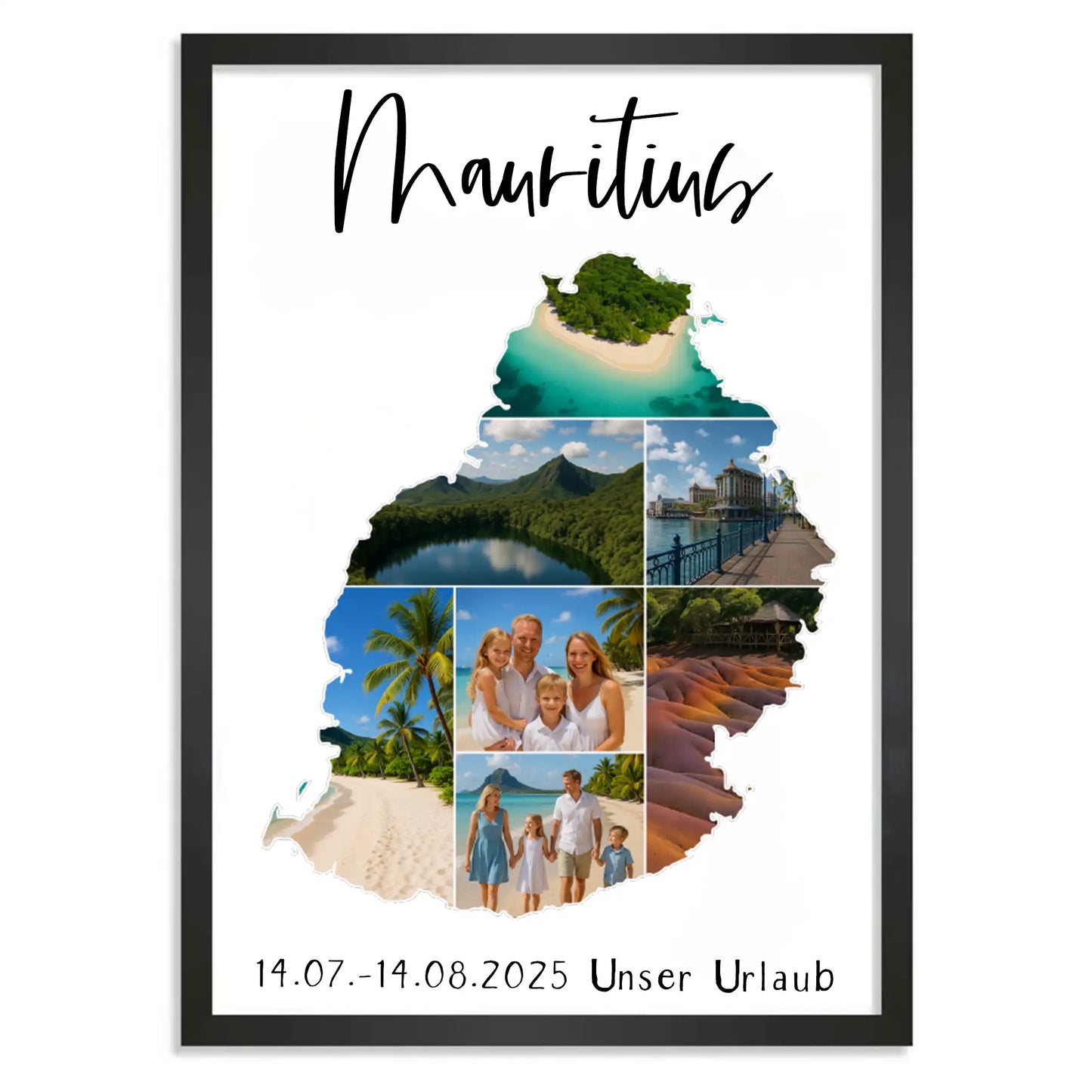 Personalisiertes Poster "Unser Urlaub #1"