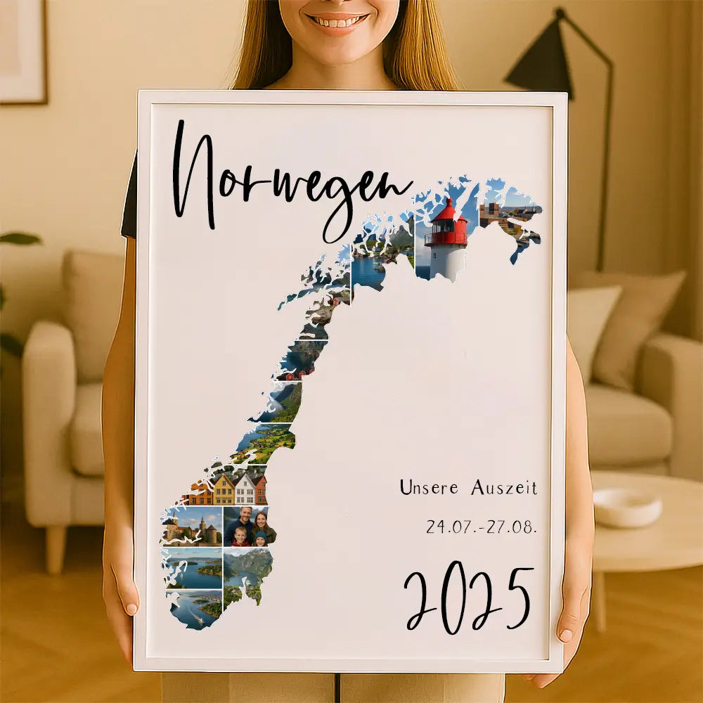 Personalisiertes Wandbild "Unser Urlaub #1"