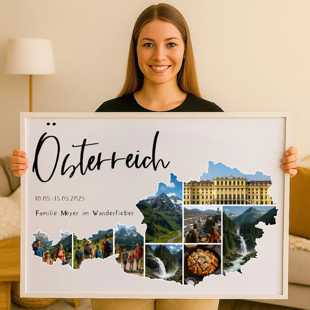 Personalisiertes Wandbild "Unser Urlaub #1"