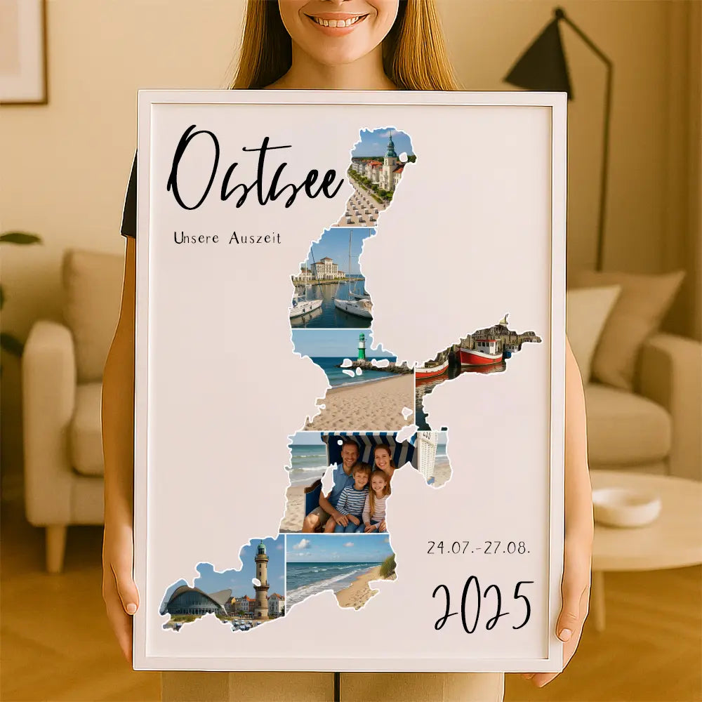 Personalisiertes Wandbild "Unser Urlaub #1"