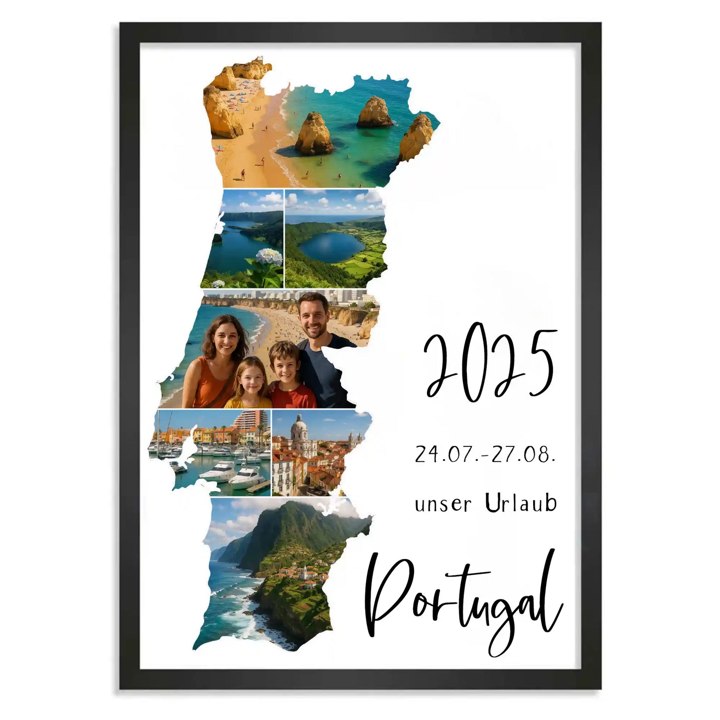 Personalisiertes Poster "Unser Urlaub #1"