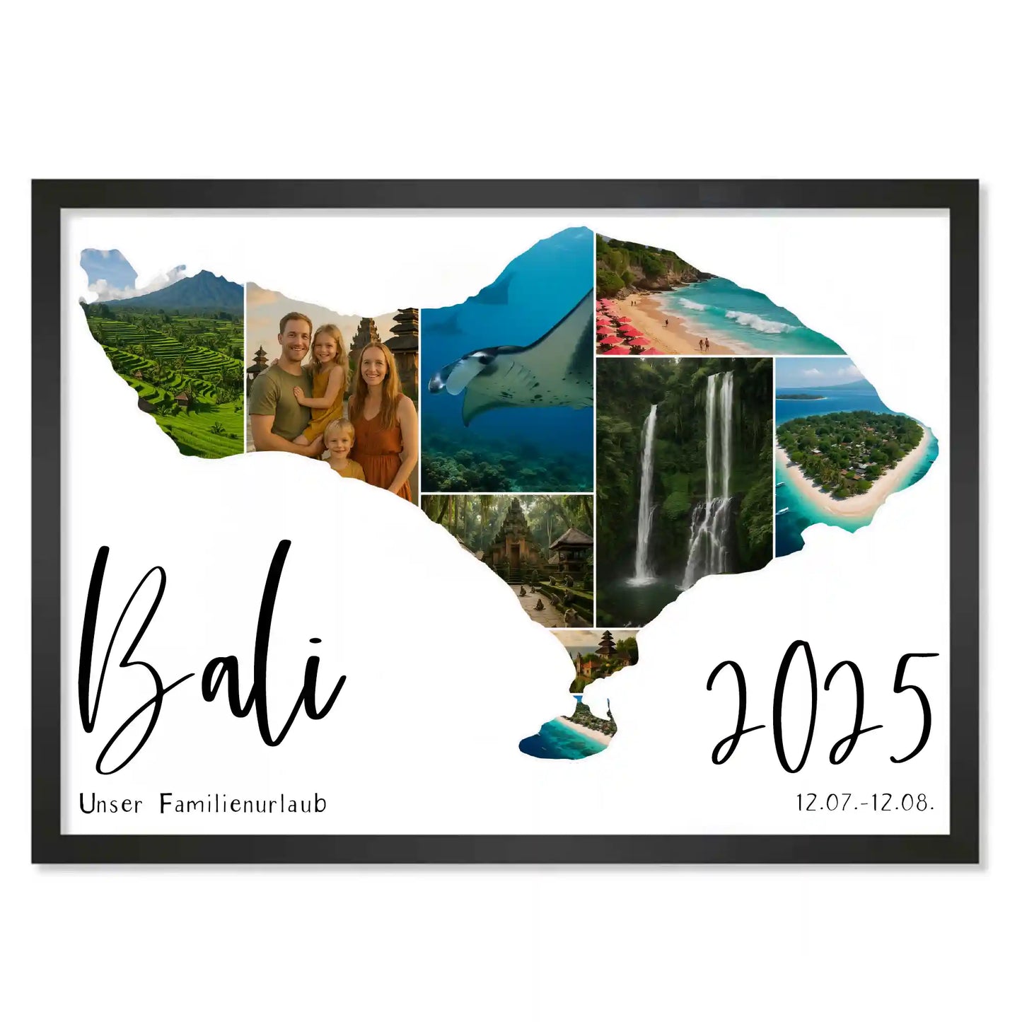 Personalisiertes Poster "Unser Urlaub #1"