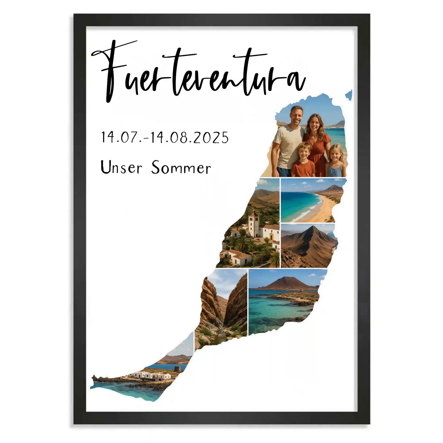 Personalisiertes Poster "Unser Urlaub #1"