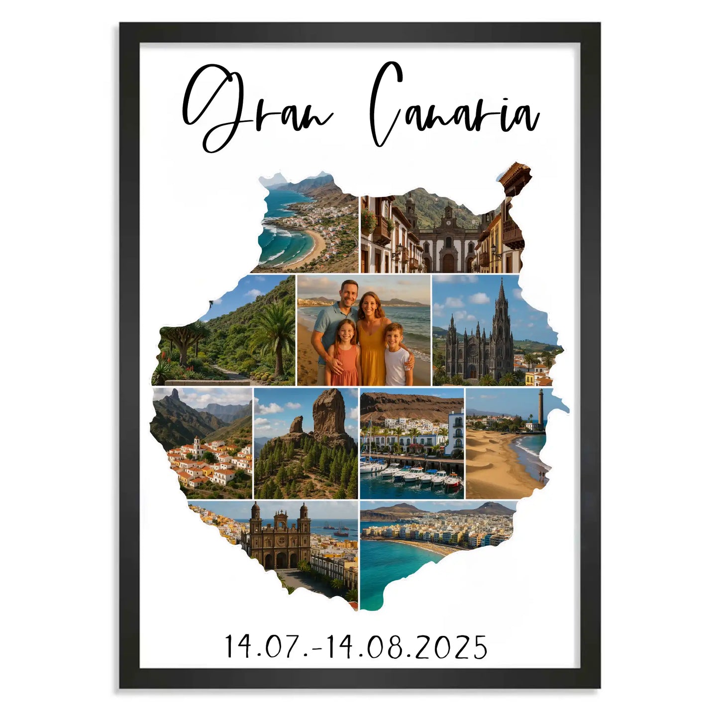 Personalisiertes Poster "Unser Urlaub #1"