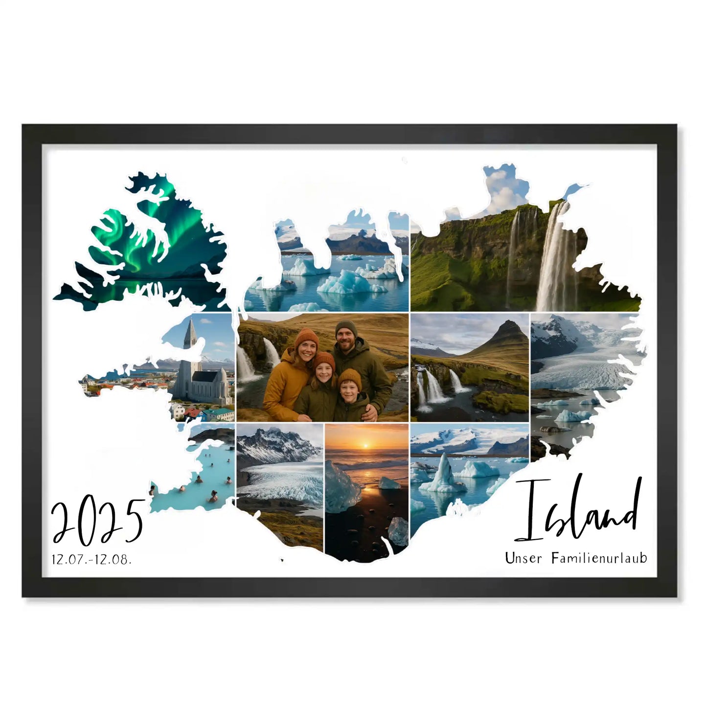 Personalisiertes Poster "Unser Urlaub #1"