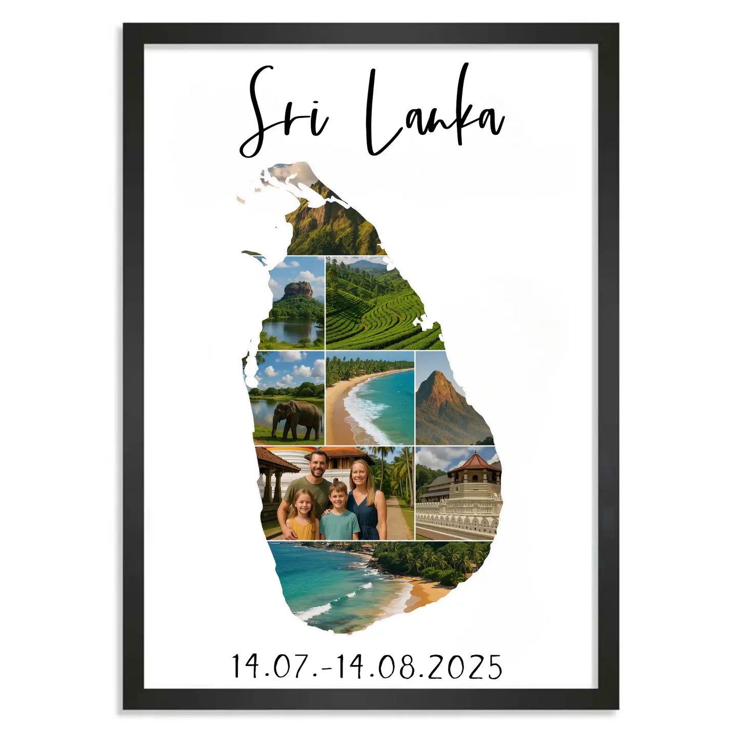 Personalisiertes Poster "Unser Urlaub #1"