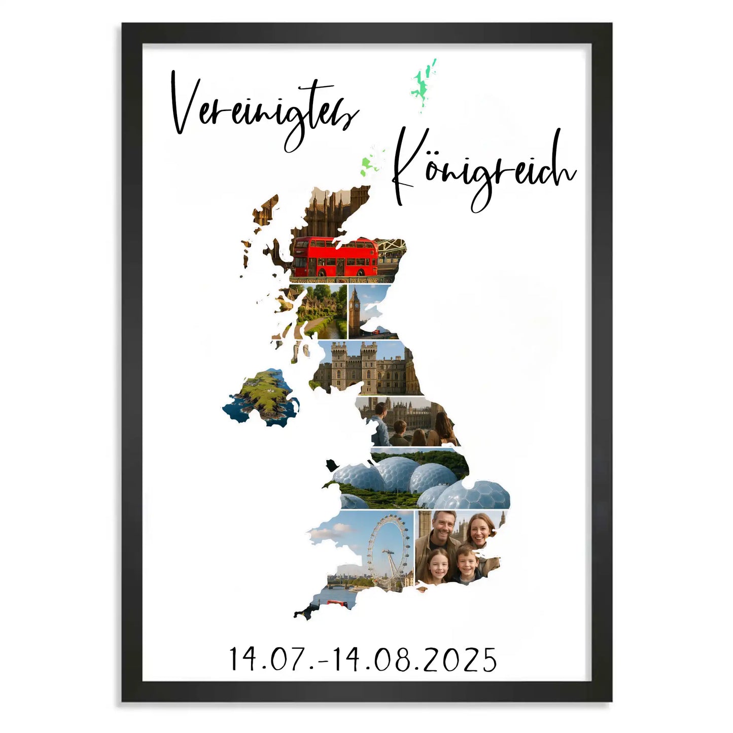 Personalisiertes Poster "Unser Urlaub #1"
