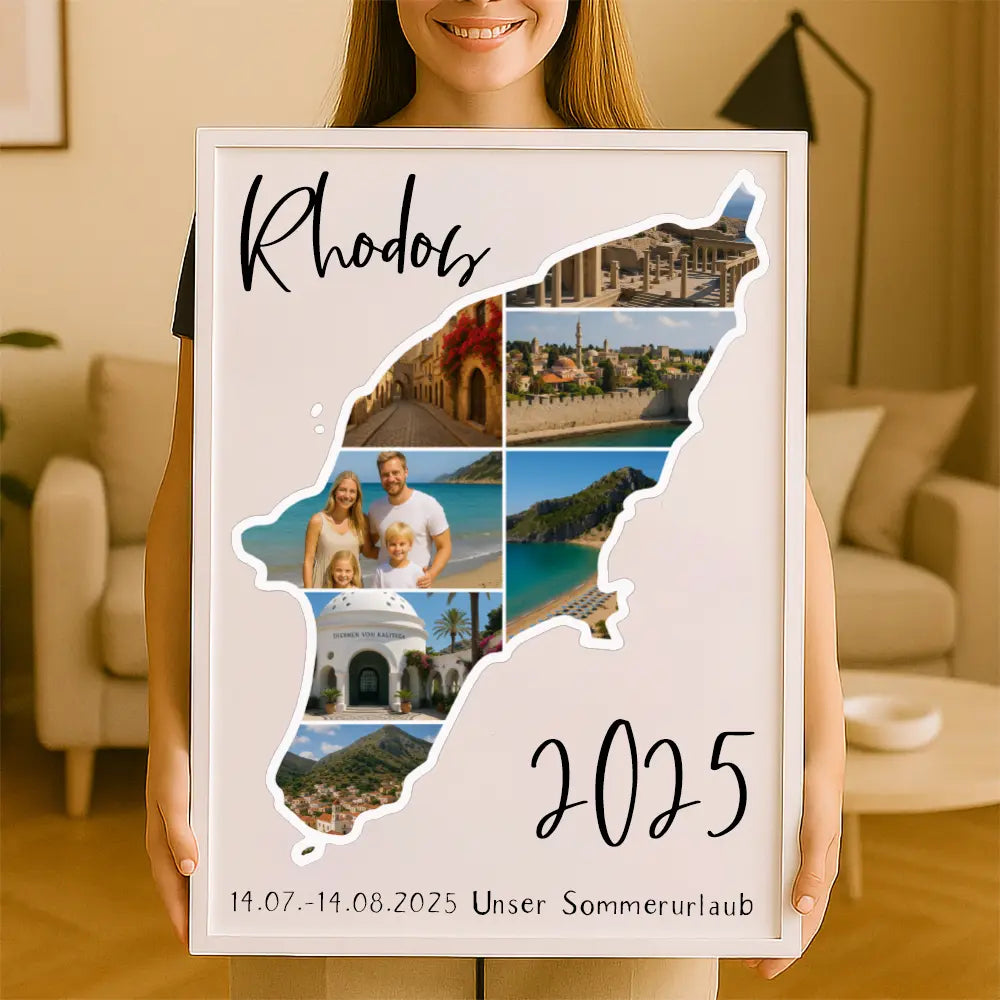 Personalisiertes Wandbild "Unser Urlaub #1"