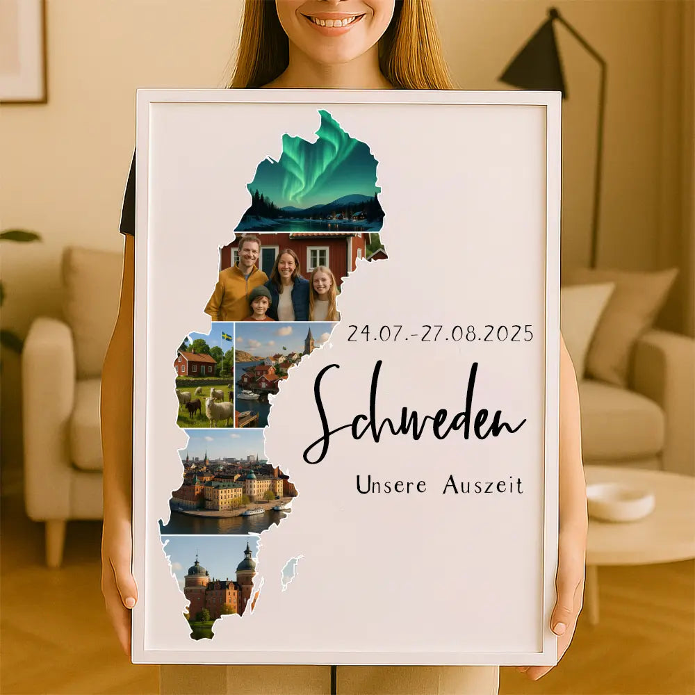 Personalisiertes Wandbild "Unser Urlaub #1"